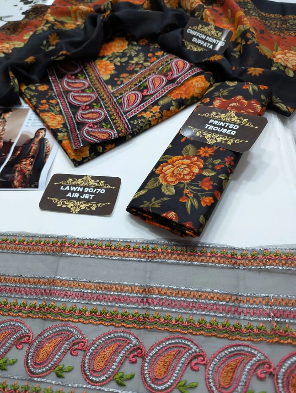 Lawn Print 3pc Replicas