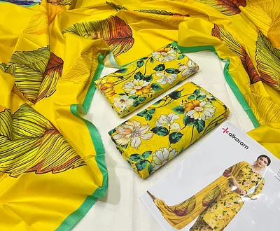BRANDED Lawn with Lawn Duppata 3pc Lawn Collection 