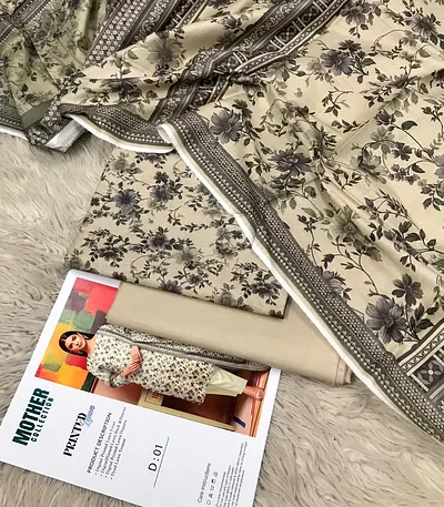 BRANDED Lawn with Lawn Duppata 3pc Lawn Collection 