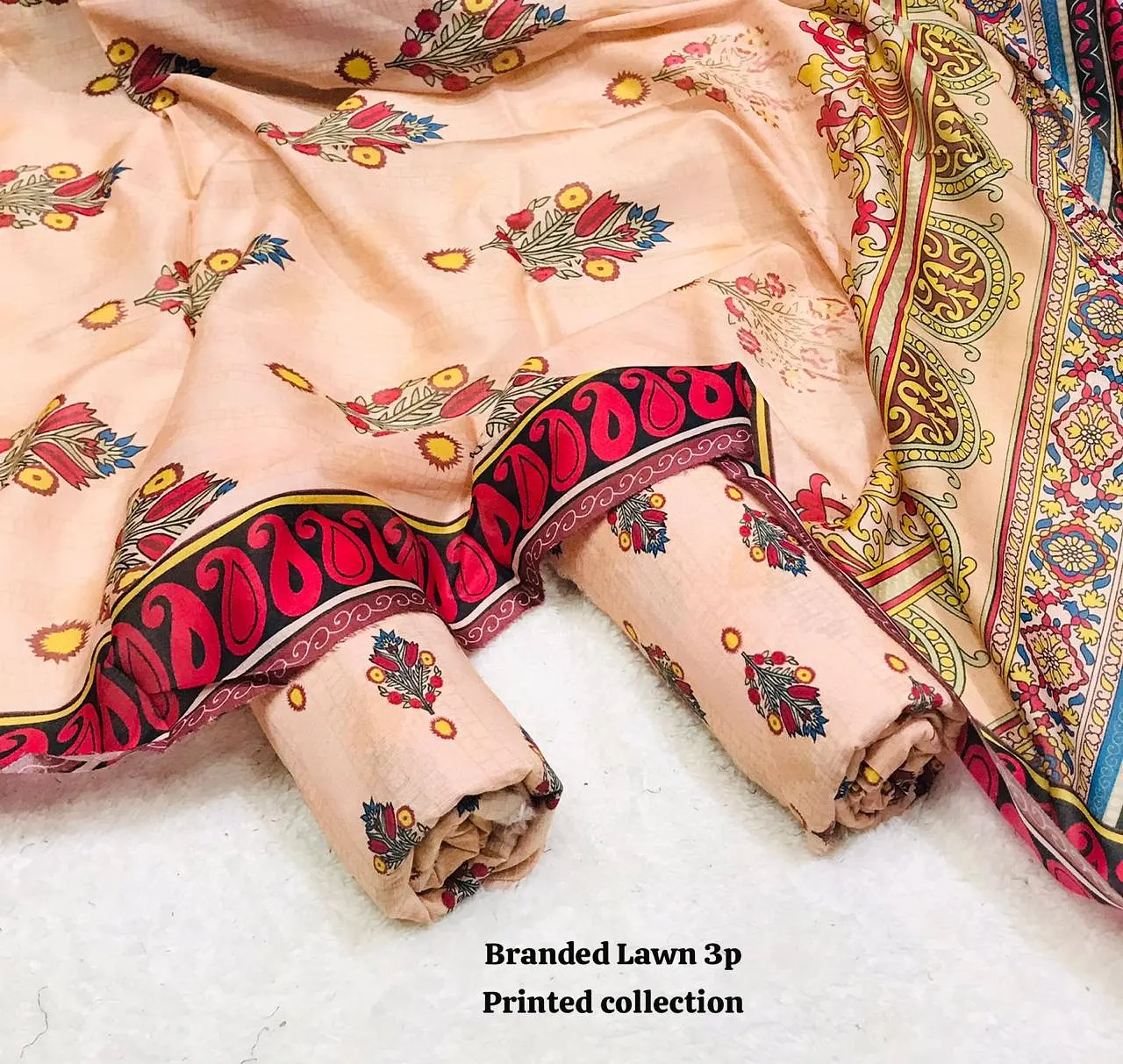 BRANDED Lawn with Lawn Duppata 3pc Lawn Collection 