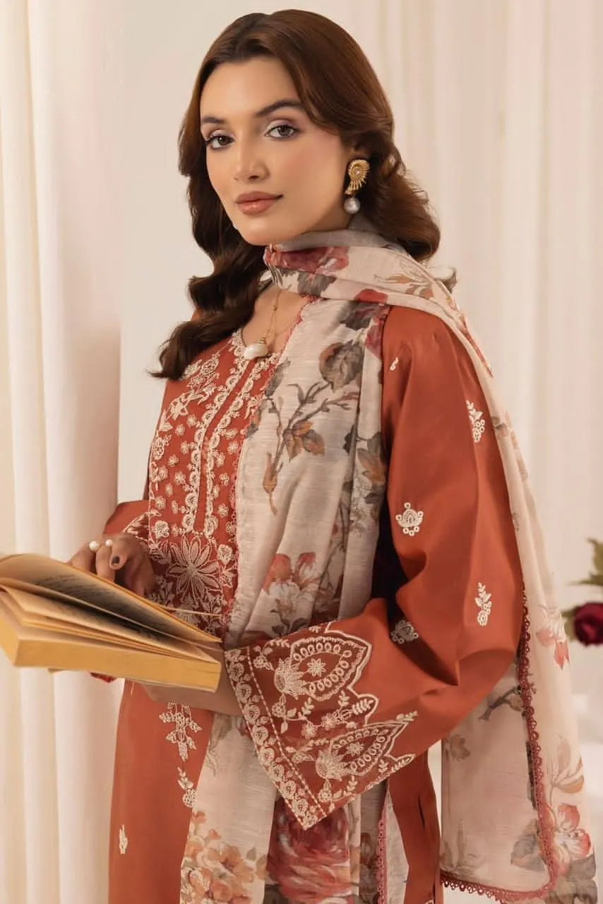 Fully Embroidered LAWN