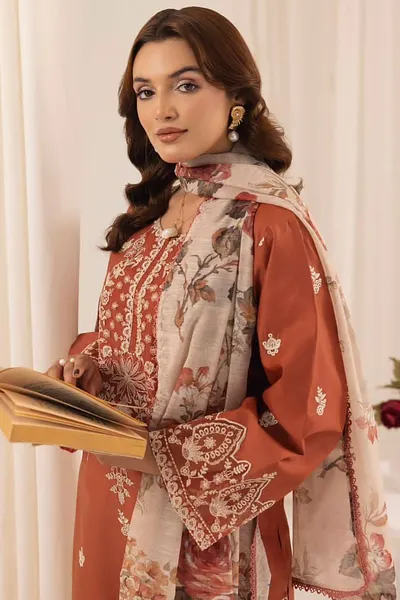 Fully Embroidered LAWN