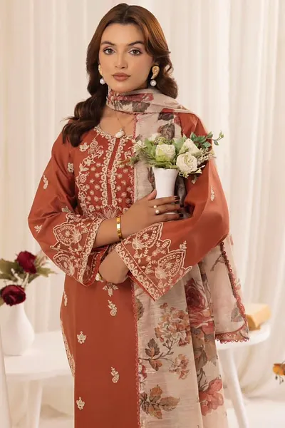 Fully Embroidered LAWN