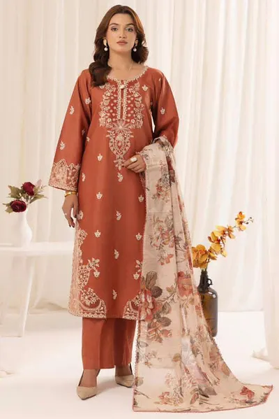 Fully Embroidered LAWN