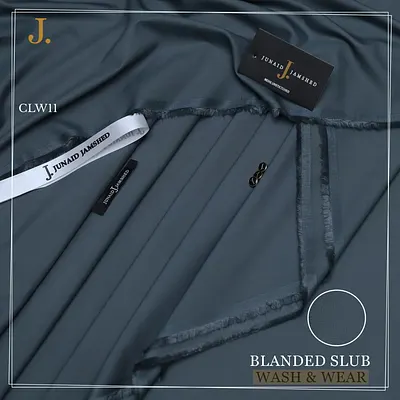 Junaid Jamshed — Check + Slub Wash n Wear