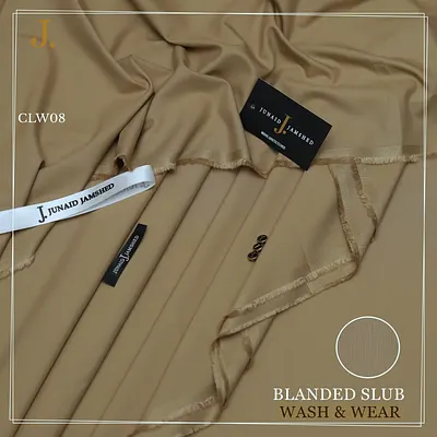 Junaid Jamshed — Check + Slub Wash n Wear