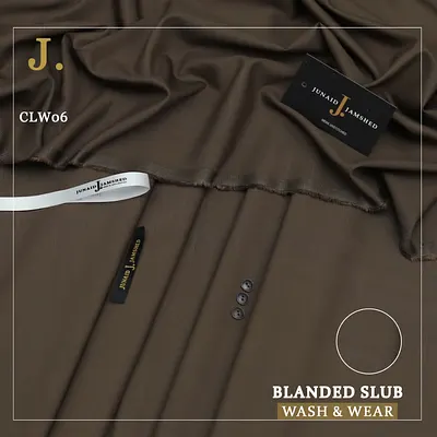 Junaid Jamshed — Check + Slub Wash n Wear